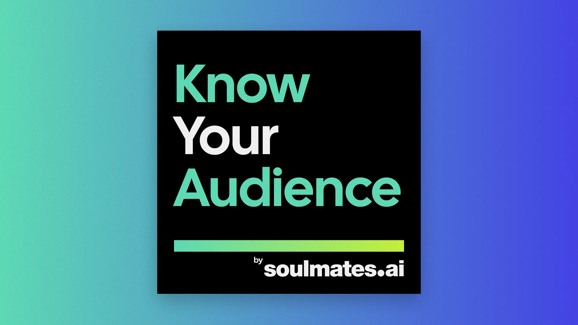 Know Your Audience Show Cover